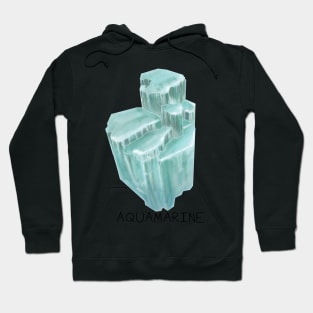 Aquamarine Crystal March Birthstone Hoodie